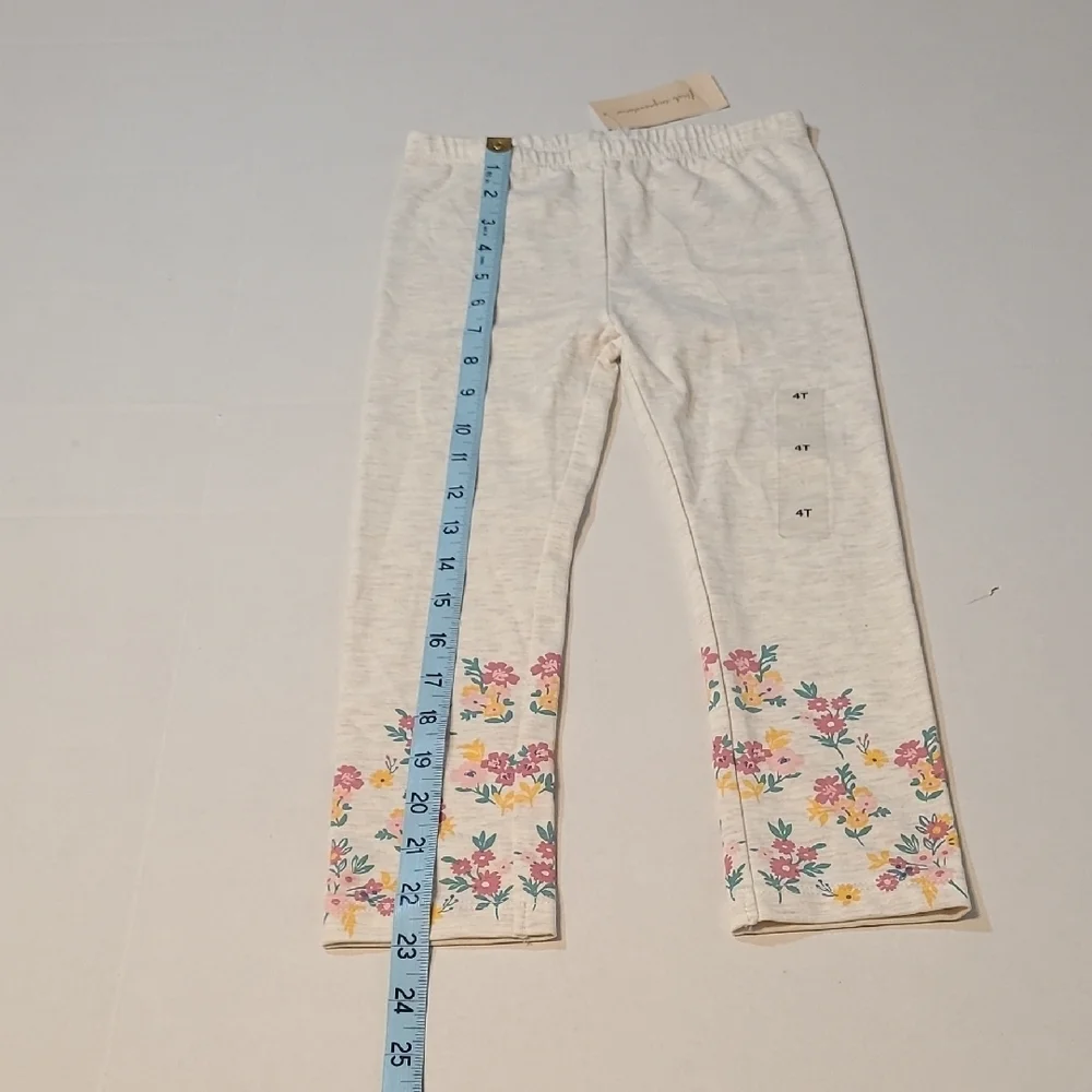 First Impressions Floral Girls Leggings Size 4T NWT